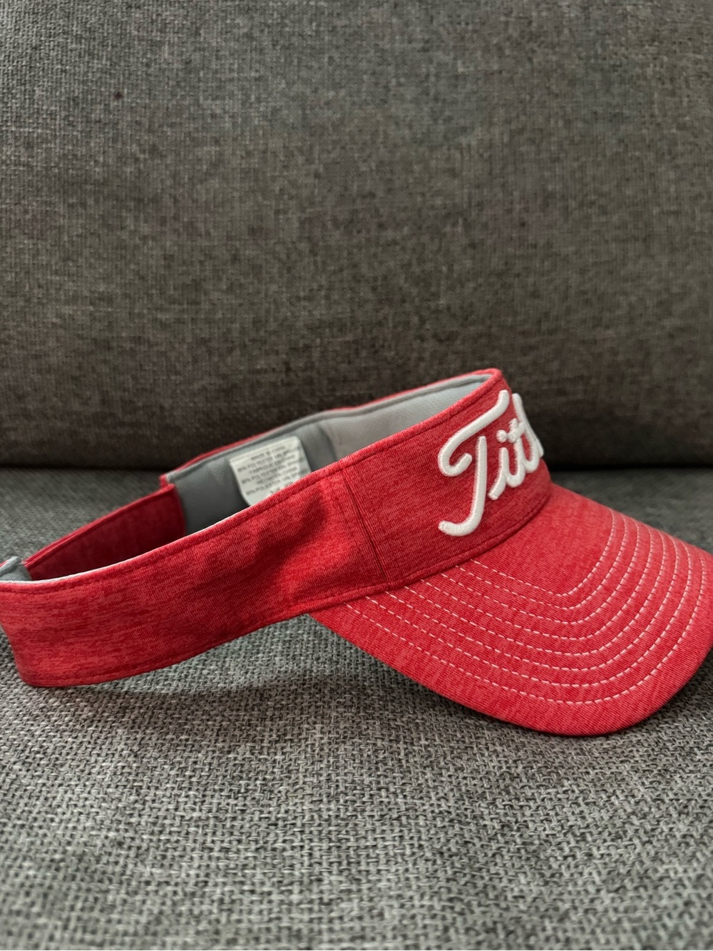 Titleist Red Embroidered Golf Visor